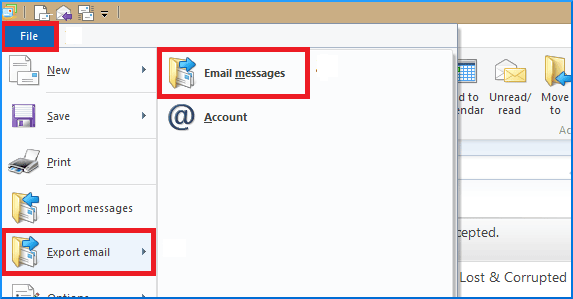 windows live mail to outlook 20121